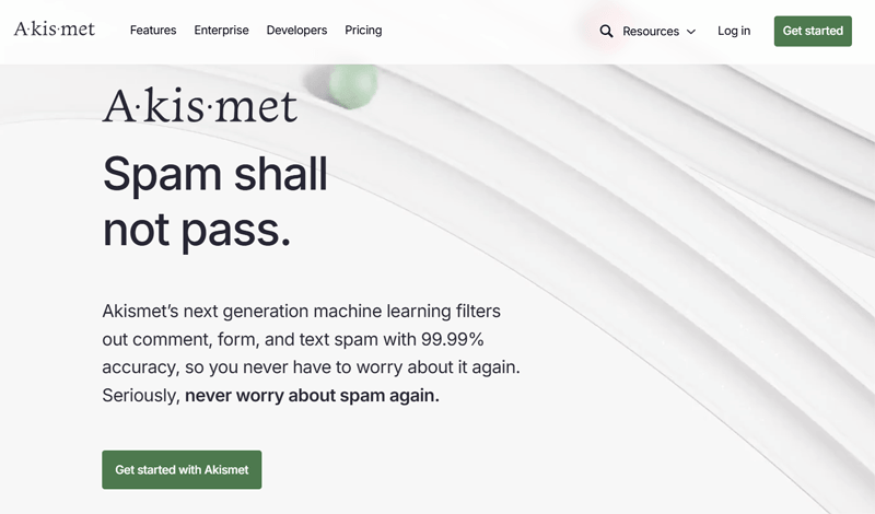 Akismet Spam Protection with Machine Learning