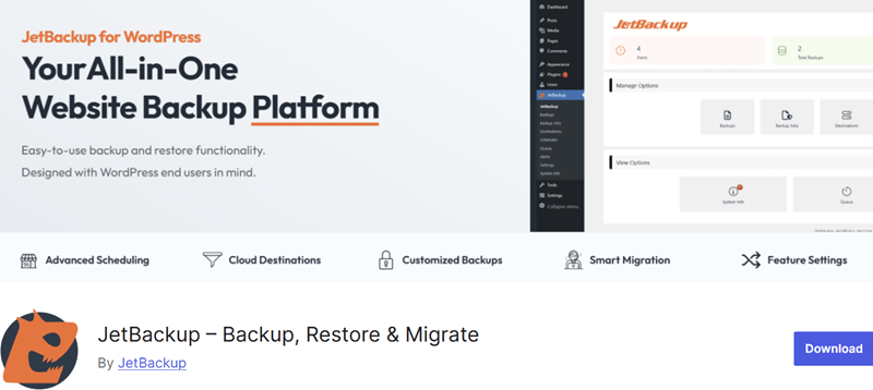 JetBackup WordPress