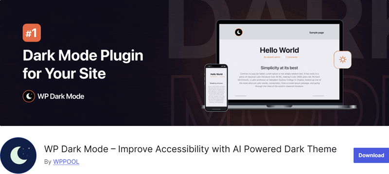 WP Dark Mode Plugin For WordPress