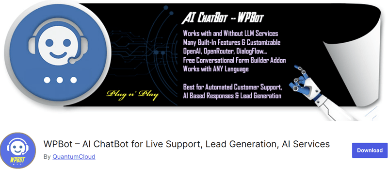 WPBot - Best WordPress Chatbot Plugins