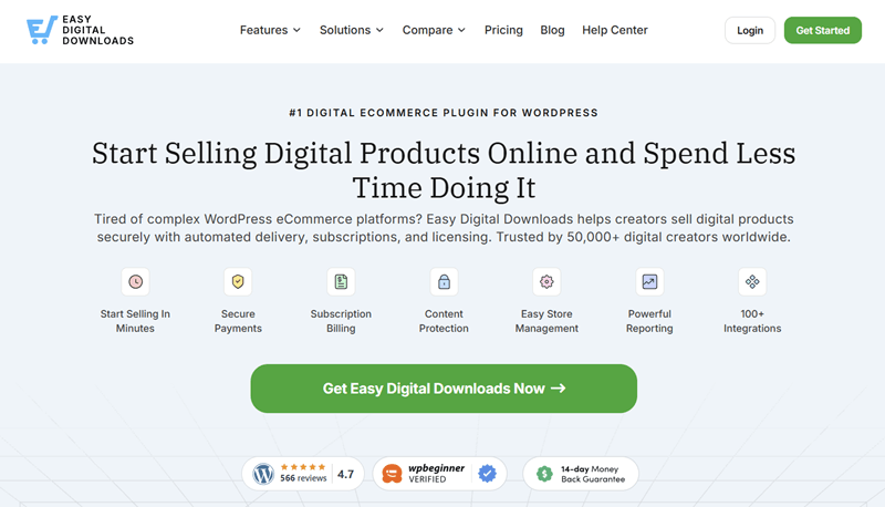 Easy Digital Downloads Best E-commerce Platform