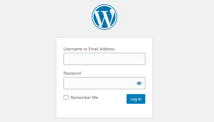WordPress Login Form