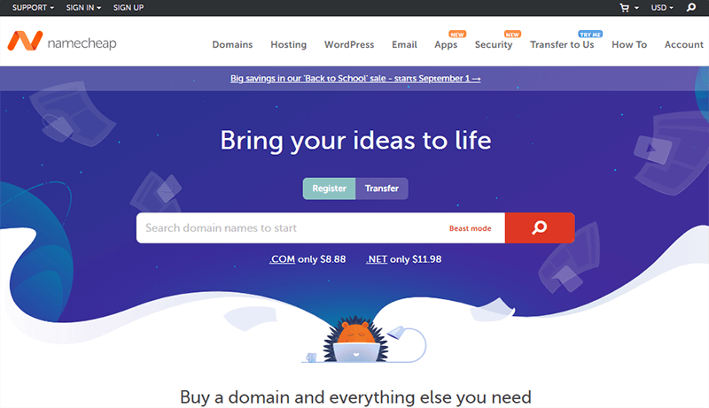 Namecheap Domain Name Registrar