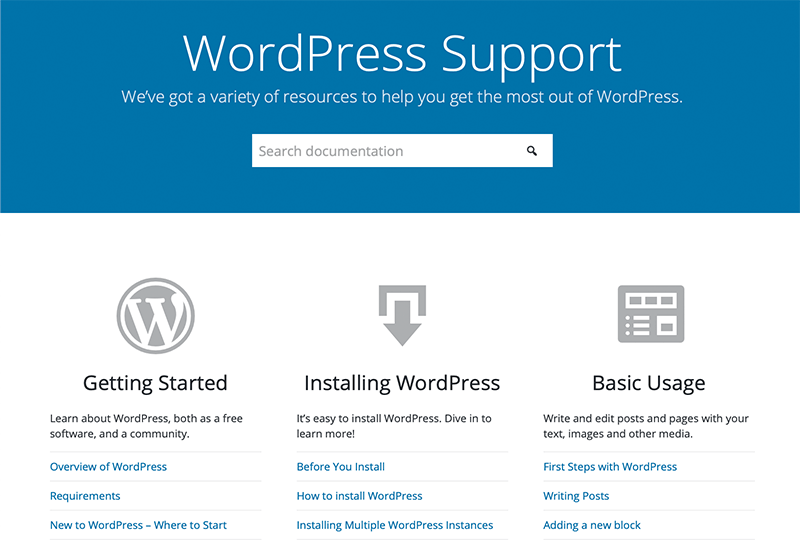 Official WordPress Support