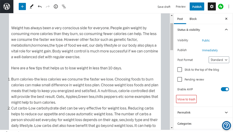 Blog site of WordPress