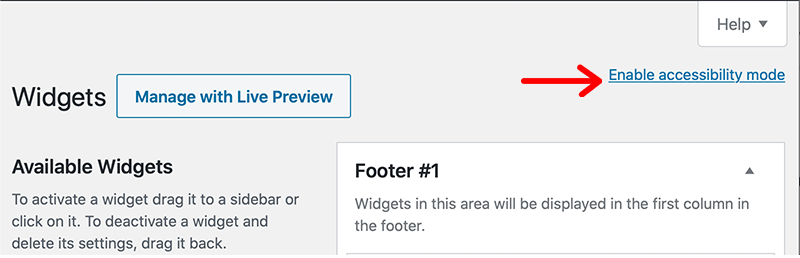 Accessibility Mode Option