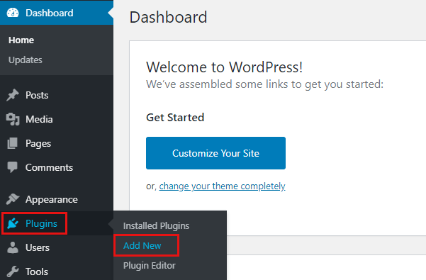 Add New WordPress Plugins