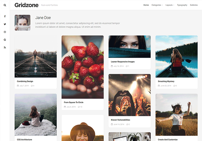 Gridzone WordPress Theme