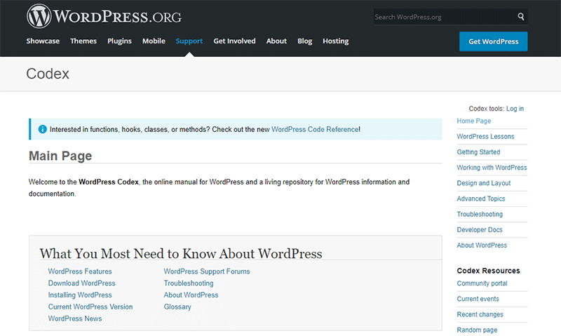WordPress Documentation