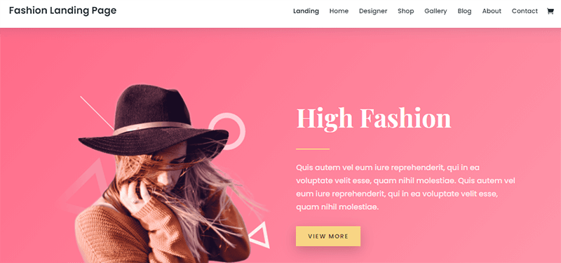 Demo Site of Divi Theme