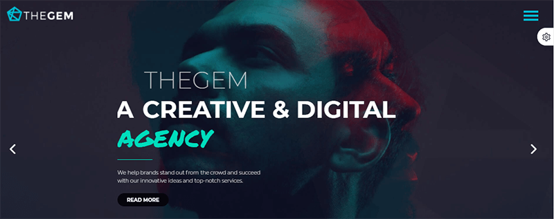 WordPress landing page themes Gem Theme