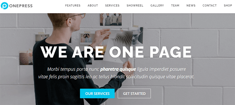 Demo Site of OnePress Theme