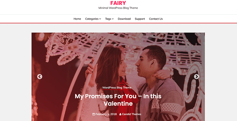 Fairy - Best Free Minimalist WordPress Themes