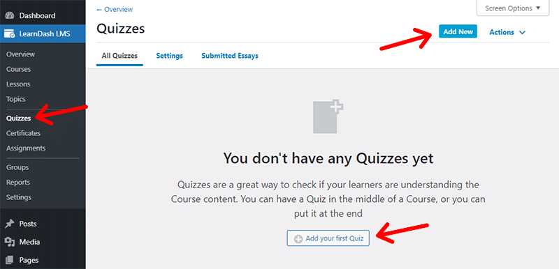 LearnDash Quiz Builder