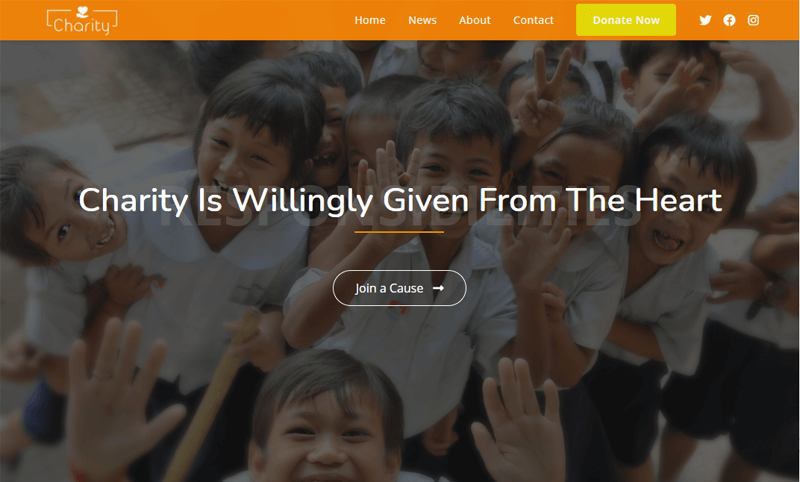 OceanWP-Charity WordPress Themes for nonprofit websites