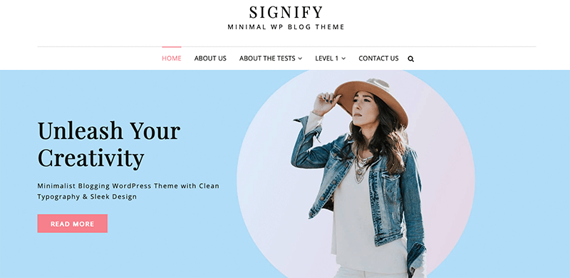 Signify - Best Free Minimalist WordPress Themes
