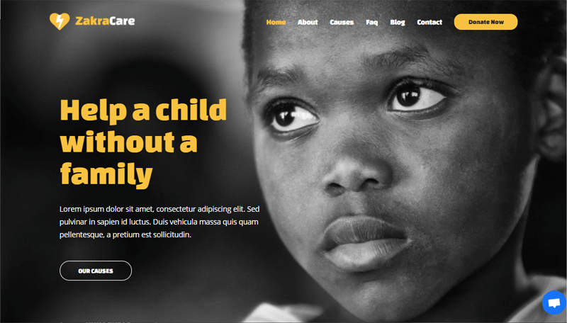 Zakra-Care-for Nonprofits WordPress Theme