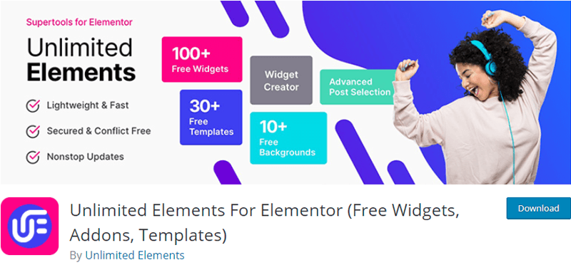 Unlimited Elements For Elementor