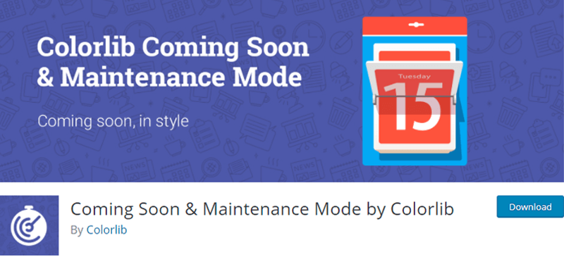 ComingSoon & Maintenance Mode by Colorrib Plugin