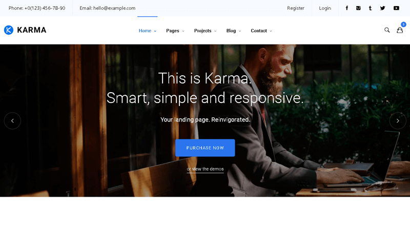 Karma WordPress Theme