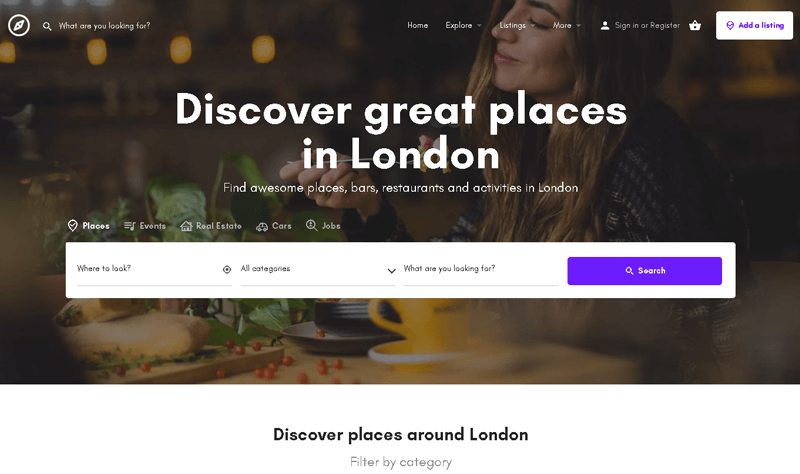 MyListing Premium WordPress Theme