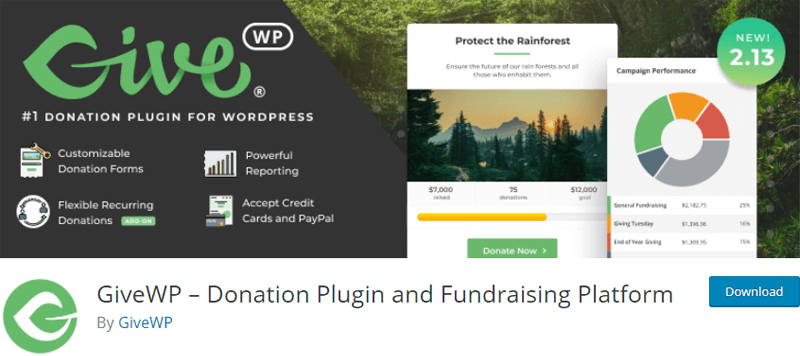 GiveWP- WordPress donation plugin