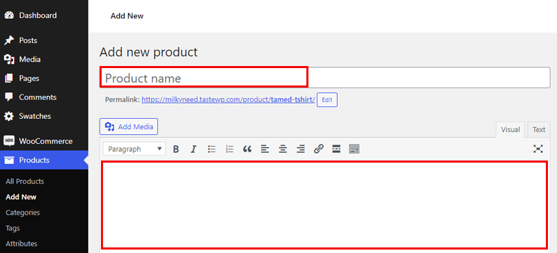 Add Product Attributes