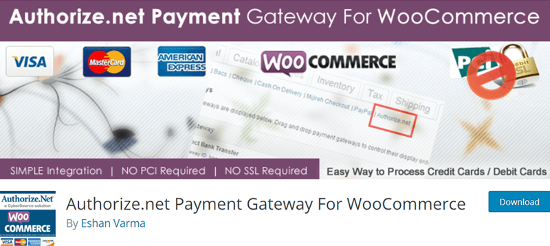 Authorize.net Payment Gateway for WooCommerce