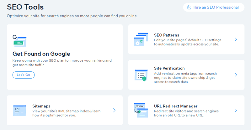 Wix SEO Tools