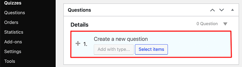 Create Quiz Question