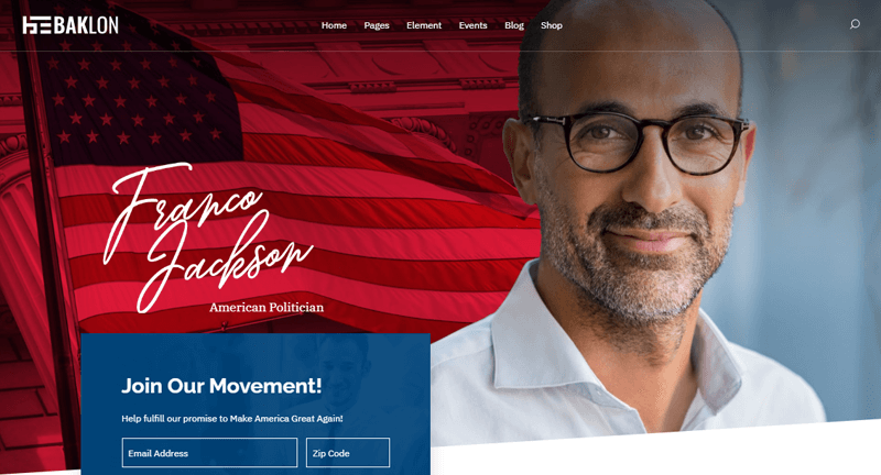 Baklon Political WordPress Theme