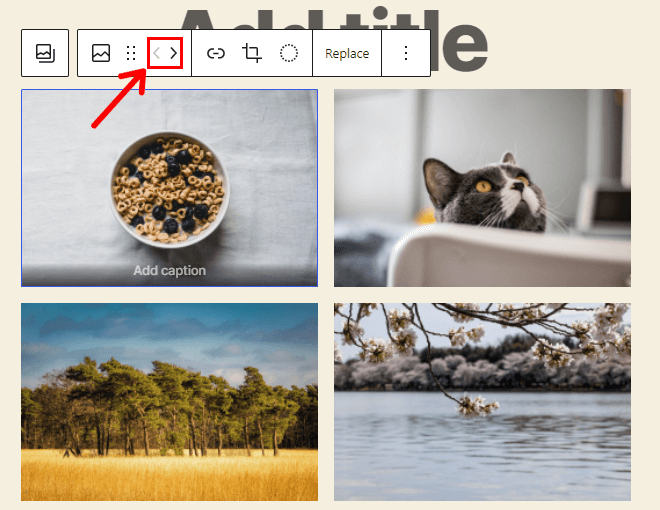 Change Position of Images