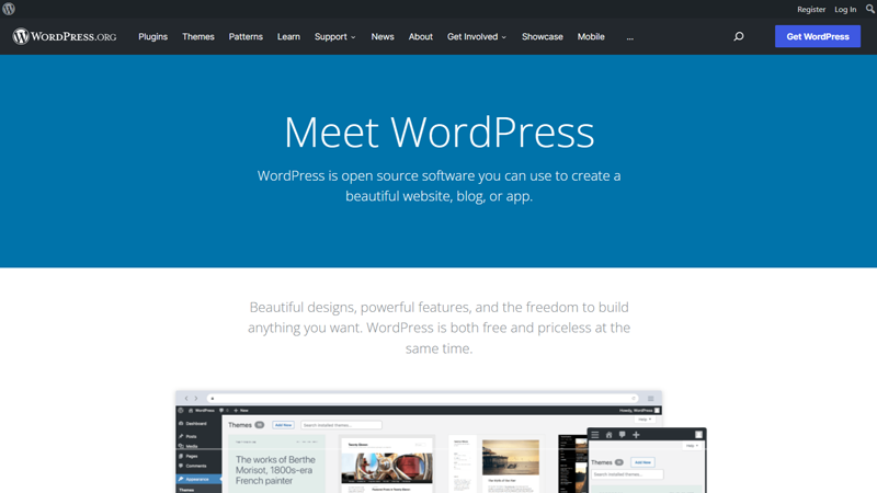 WordPress.org Website Platform to Create a Website
