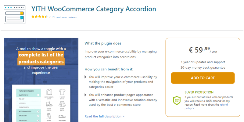 YITH WooCommerce Category Accordion - WooCommerce Product Category Grid Plugins 