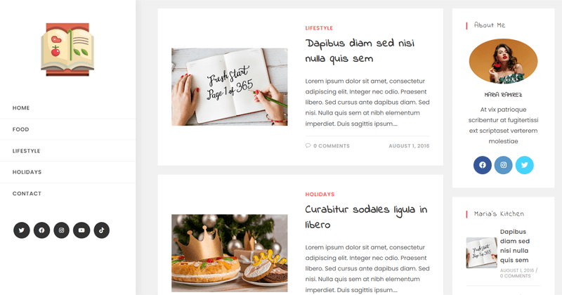 OceanWP Minimal Maria WordPress Theme