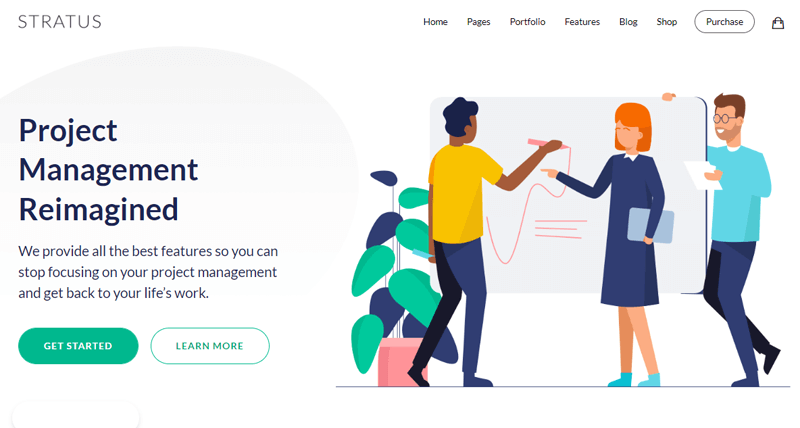 Stratus - Best SaaS WordPress Themes