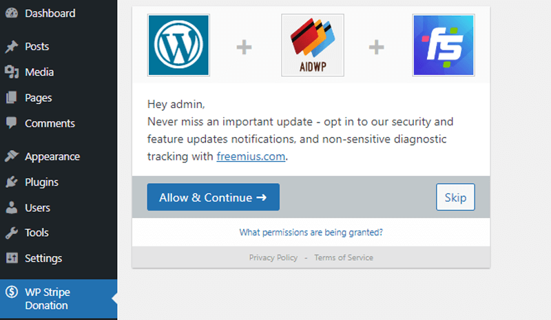 Example of Selling your Product Right from Dashboard via Freemius