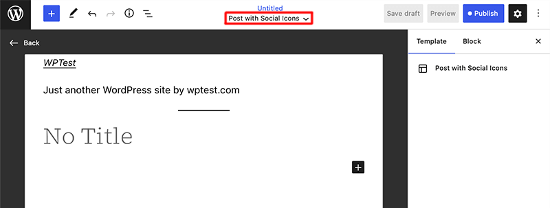 WordPress Template Editor