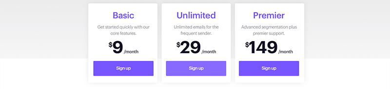 Campaign Monitor Pricing