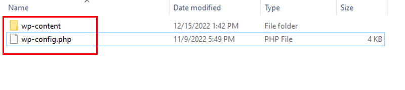 Remaining Files in your WordPress Database Folder