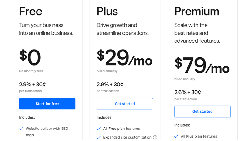 Square Online Pricing for Restaurants