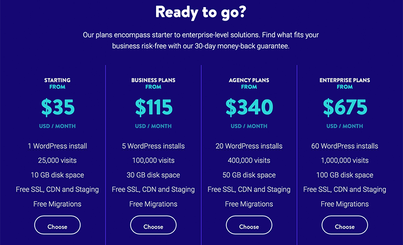 Kinsta Hosting Pricing