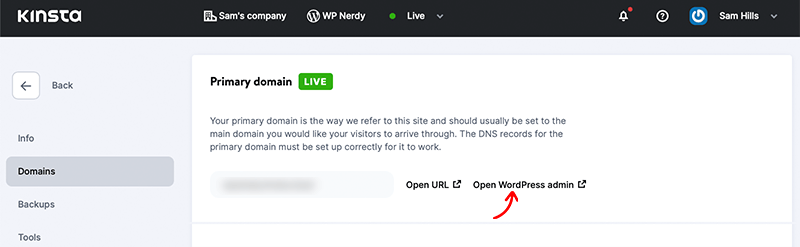Open WordPress Admin Dashboard