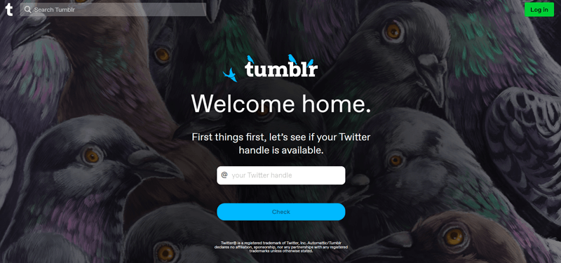 Sign Up for Free Tumblr Account
