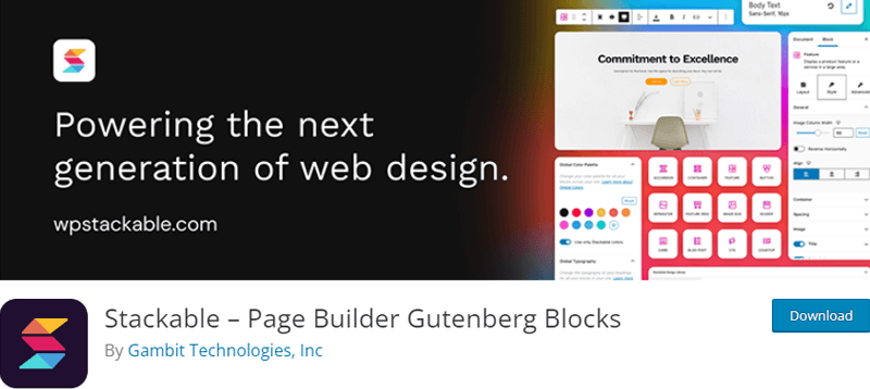 Stackable WordPress Landing Page Plugins