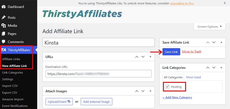 New Affiliate Link to Build Affiliate Marketing
