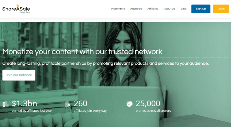 ShareASale Affiliate Marketing Website Marketplace