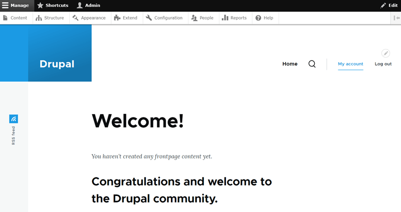 Drupal Website Dashboard Overview