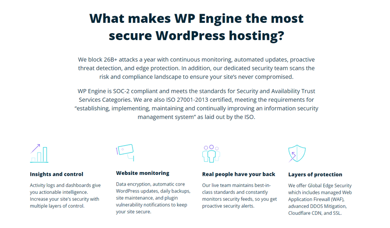 WP Engine Security Features