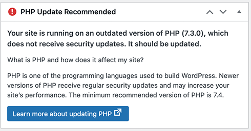 PHP 5 Support Discontinued